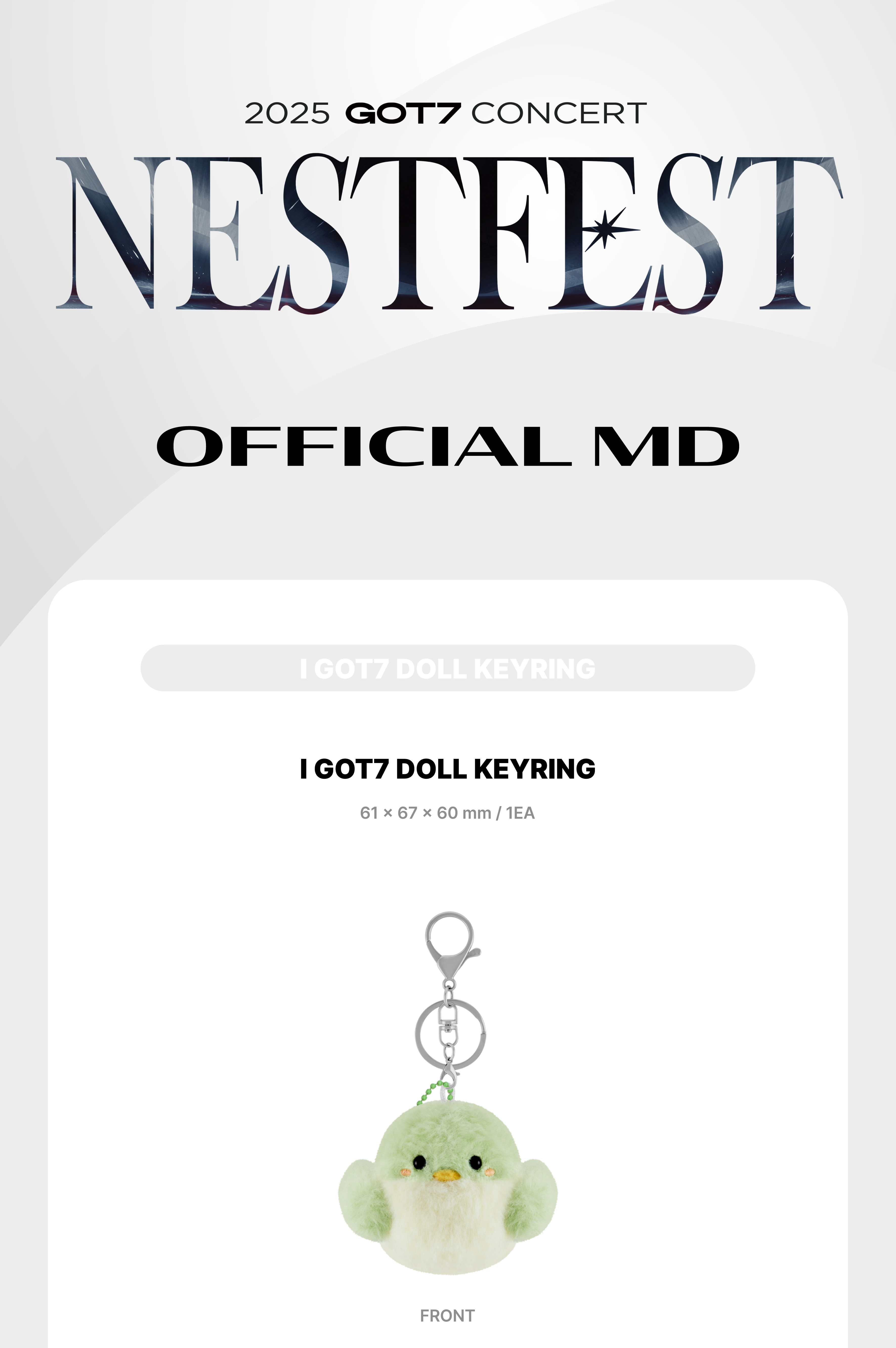 I GOT7 DOLL KEYRING) GOT7 [NESTFEST] 2025 CONCERT OFFICIAL MD (4th