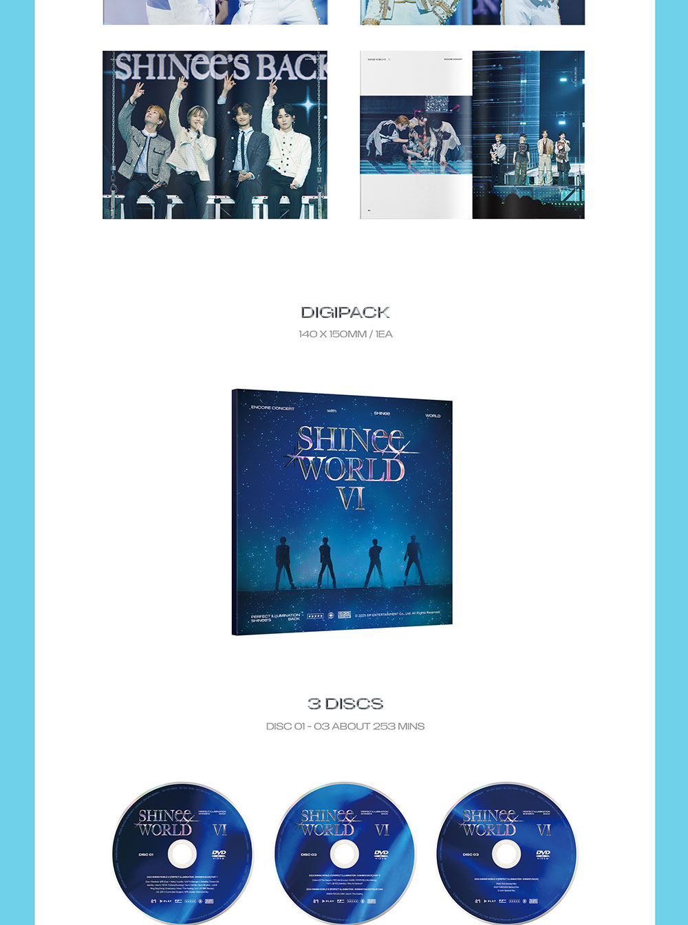 『SHINee WORLD VI 』　LIVE DVD LIVE Blu-ray&DVD 「SHINee WORLD VI [PERFECT ILLUMINATION