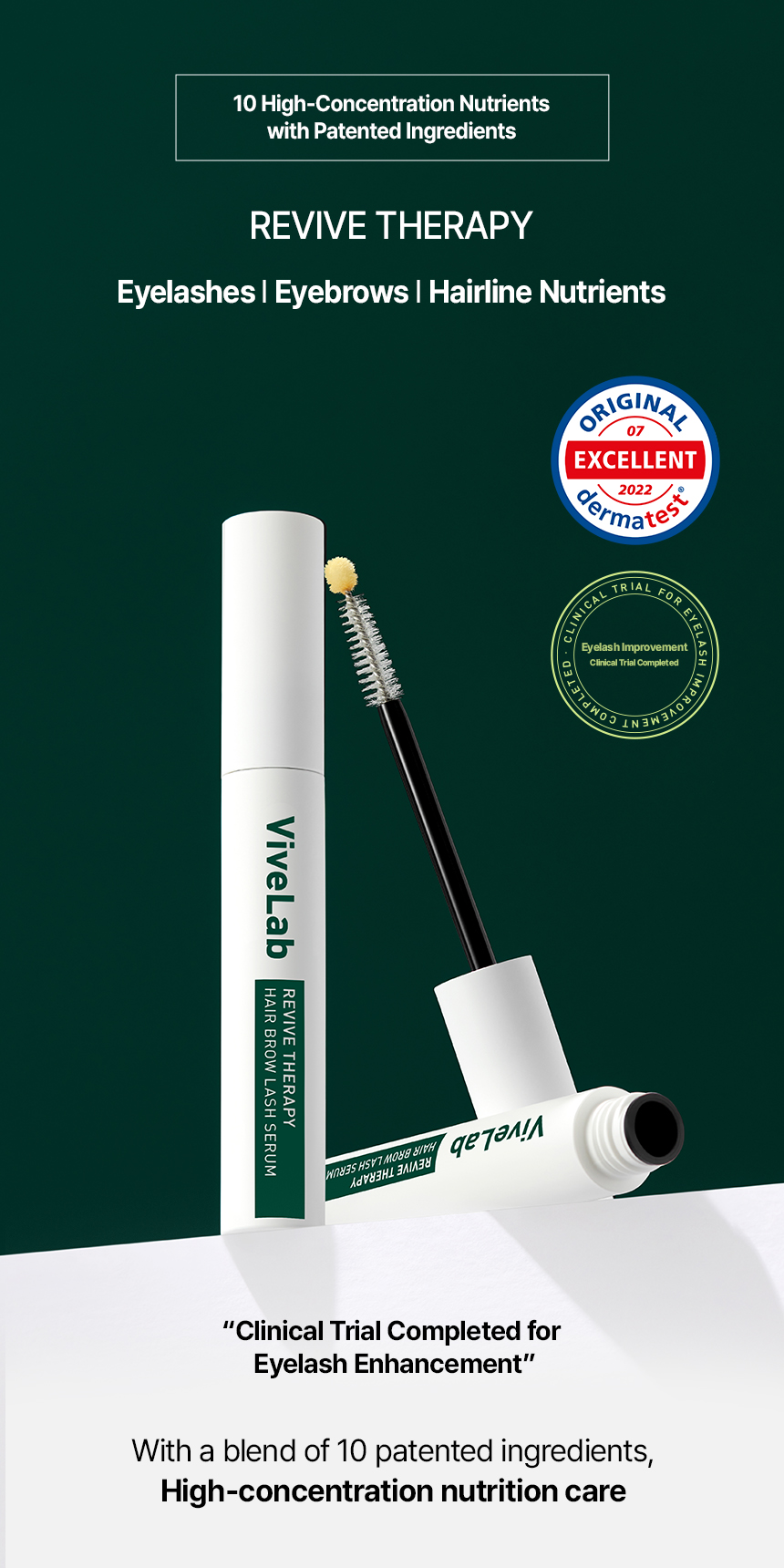 ViveLab Biotin Wimpernserum Für Wachstum – Mit Peptiden & Panthenol Für Volle Wimpern & Augenbrauen