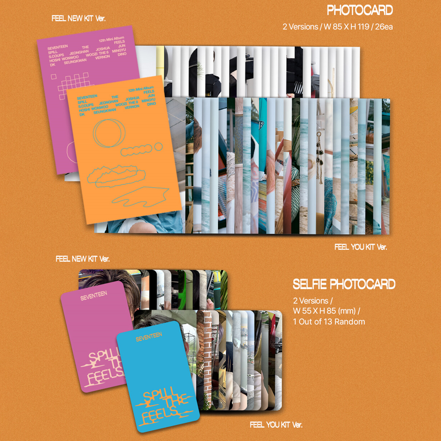 SEVENTEEN - 12th Mini Album [SPILL THE FEELS] (KiT ver.) | Shopee