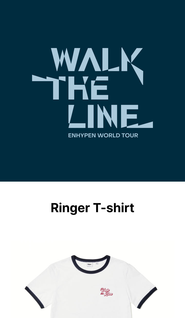 Pre-Order) ENHYPEN [WALK THE LINE] Ringer T-Shirt – KPOP2U_Unnie