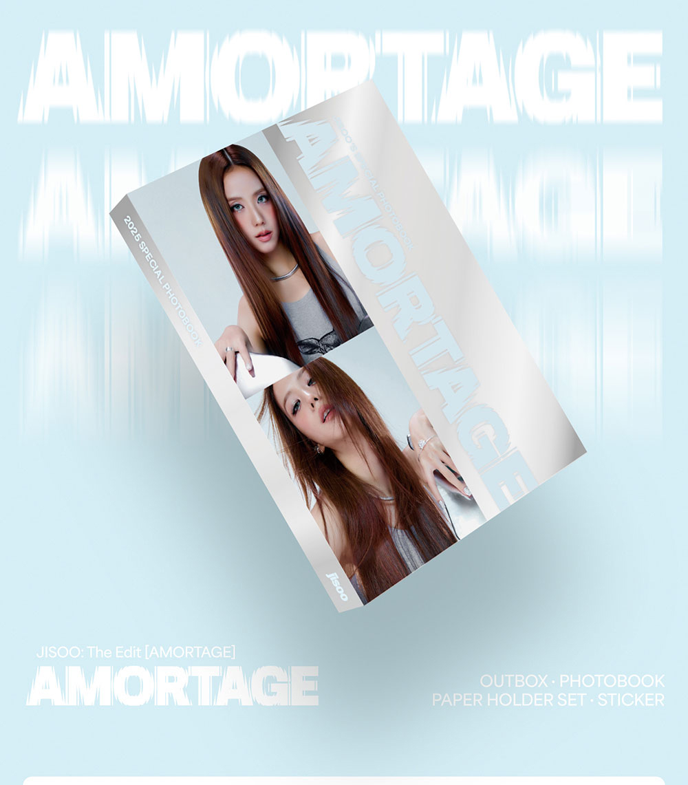JISOO [AMORTAGE] The Edit Photobook (18th Jun.2025) | Shopee Brasil