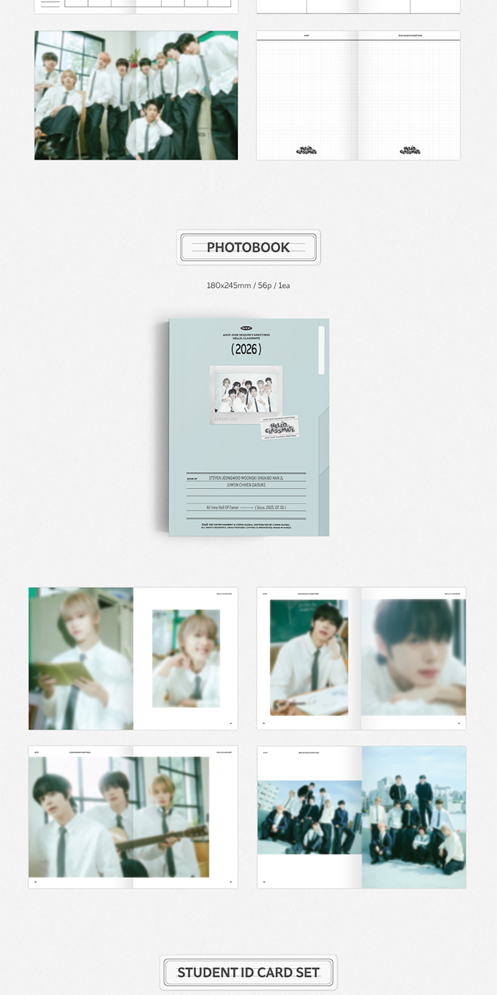 AHOF - 2026 Seasons Greetings [ Hello, Class Mate ] | Shopee Brasil