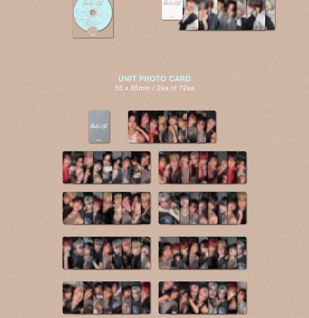 Mini CD-R ver.) &TEAM [Back to Life] Photocard Box KR 1st Mini