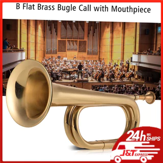 (Em Estoque) B Plano Bugle Call Trumpet Latão Caval @ @ Aria Chifre Com Bocal Para Banda Escola Caval @ @ Aria Militar