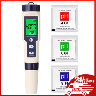 [5 Em 1 Medidor De Teste Profissional Multiparâmetro Combo PH/EC/TDS/Salinidade/Termômetro Testador Digital Multifuncional De Qualidade Da Água