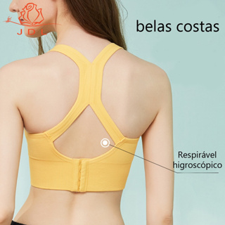 Roupa interior esportiva lindo sutiã push-up à prova de choque sutiã de ioga de corrida