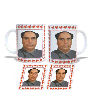 Caneca personalizada meme Tsé Tung - Bolsonaro - Lula - Manoel gomes - Xandão social