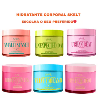 Skelt Body Cream Amalfi Sunset, Urban Beat, Unexpected Day,Mystic Bloom ou Hidden Flowers Hidratante Corporal - 200g