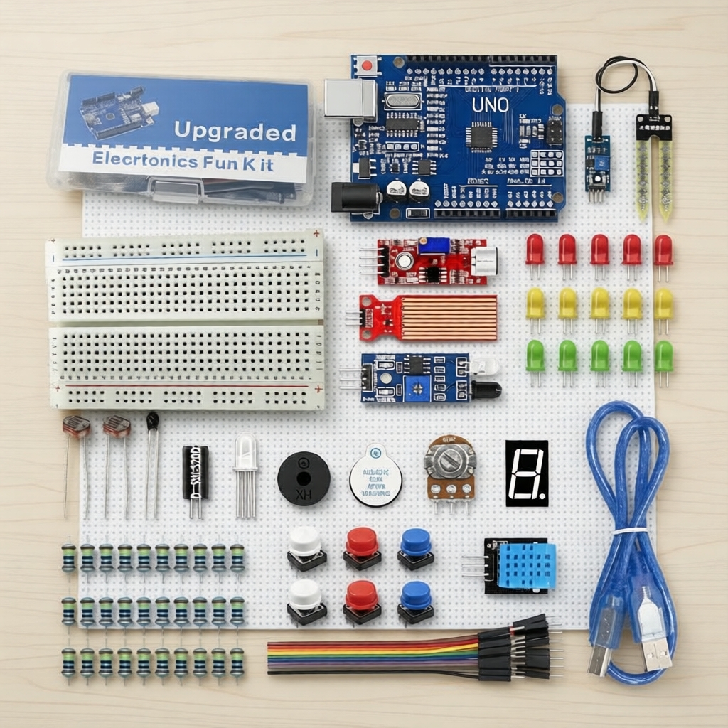 Kit Básico Arduino Uno R3 Iniciante: Protoboard, Fios Jumpers, LEDs ...