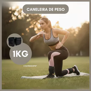 Caneleira 1kg com Ajuste Confortável para Exercícios