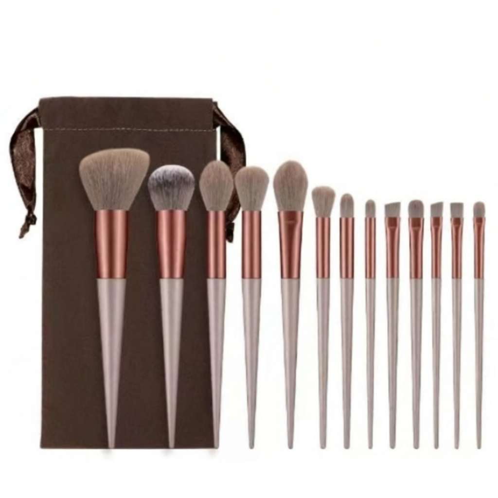Kit 13 Pçs Pincéis De Maquiagem Contorno Kabuki Profissional
