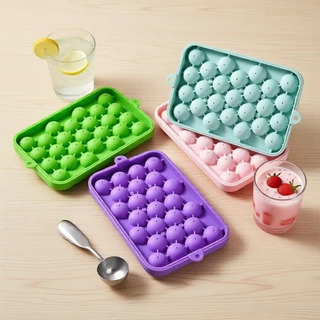 Molde de Silicone para Gelo e Frutas com Cristais, Ideal para Uvas/Morangos, Utensílio de Cozinha