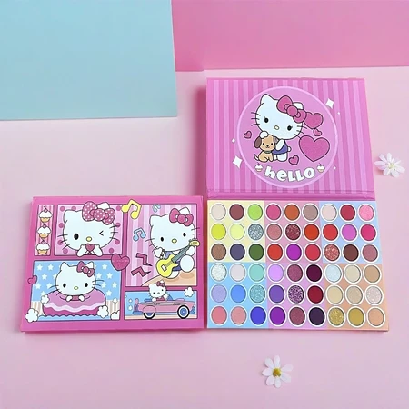 Kit Maquiagem Infantil Hello Kitty Paleta de Sombras Divertido