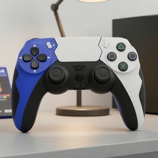 GAMINJA P48 Controlador Bluetooth sem fio para PS4/PS3/PC, vibração dupla, perfeito para o verão e Dia das Crianças