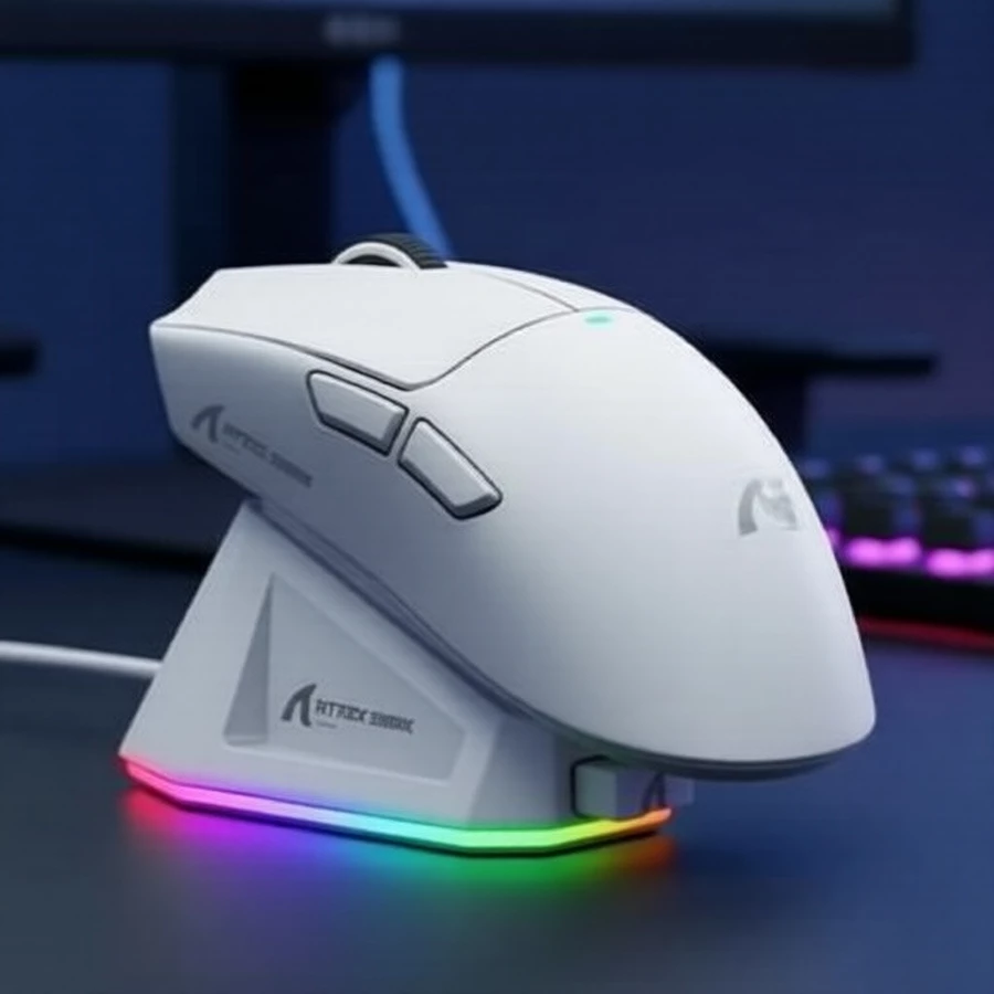 Mouse Gamer Attack Shark X11 Sem Fio RGB Recarregável