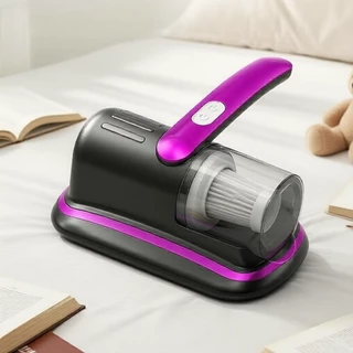 Aspirador Ultrassônico UV-C Anti-Ácaros Sem Fio 12KPa HEPA para Colchão e Sofá