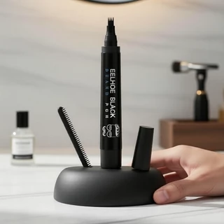 Lápis Preenchedor à Prova d'Água para Barba e Sobrancelhas – Aspecto Natural e Sem Falhas, Aplicação Fácil, Tamanho de em Oferta na Shopee