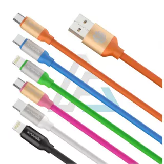 Cabo Carrega Macaron Usb Dados Turbo Celular V8/ tipo c/ IPHONE Todas Marcas 1.2m