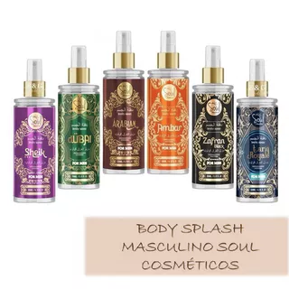 Body Splash Masculino Arabe Soul Cosméticos 200ml