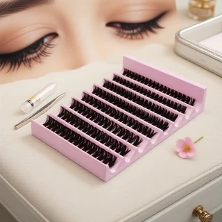 Kit de Cílios Postiços para Festa – Cílios Naturais 40D–80D, Cola e Pinça, Conjunto Multi-Peças em Oferta na Shopee