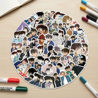 Conjunto de 103 Adesivos de Anime Detective Conan – Decalques Adesivos para Bagagens, Mochilas e Agendas em Oferta na Shopee