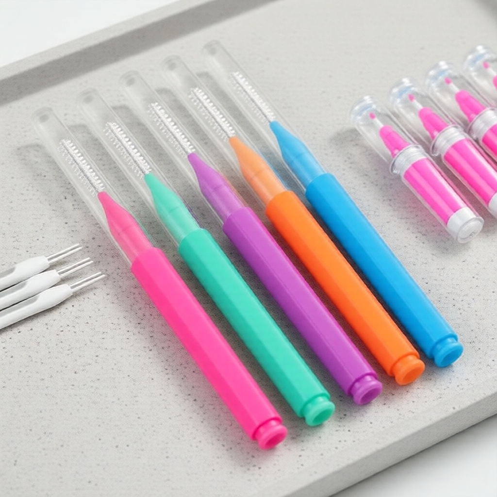 Escova de Limpeza para Aparelho Ortodôntico Interdental Fio Dental ...