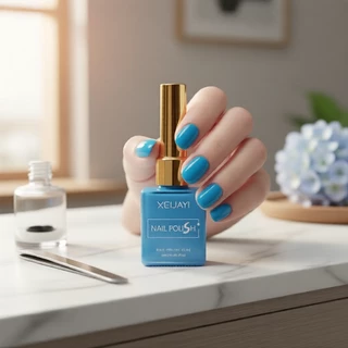 Kit de Unhas em Gel XEIJAYI 15ml 6 Peças, Esmalte em Gel Azul Permanente UV, Conjunto Completo Manicure em Oferta na Shopee