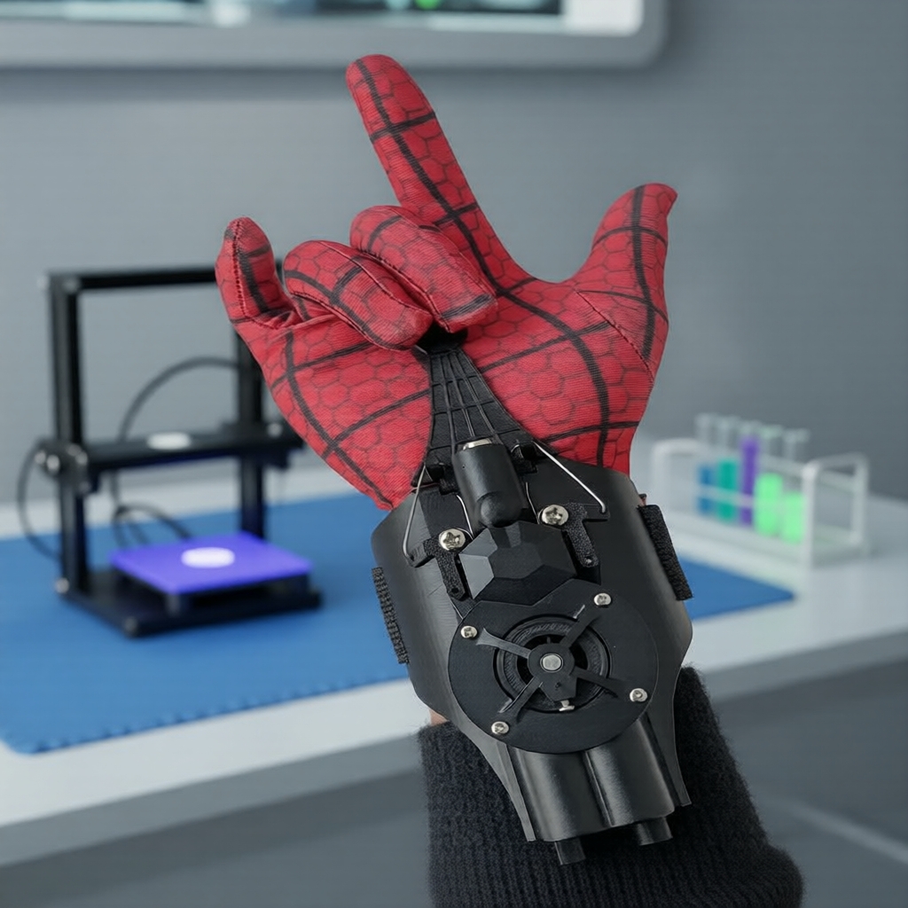 Lançador Automático De Teia De Aranha De Pulso, Brinquedo Do Homem-Para Meninos, Presente De Verão