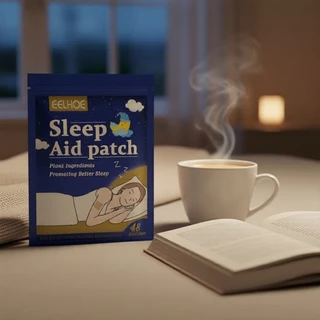 48 adesivos naturais para sono com lavanda e camomila - auxílio herbal para relaxamento profundo, 10g | mistura de óleo em Oferta na Shopee