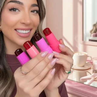 Bastão Hidratante 3 em 1 Jelly Blush da Milk Makeup - Brilho Labial & Olhos, Bálsamo Sheer Aquoso em Oferta na Shopee