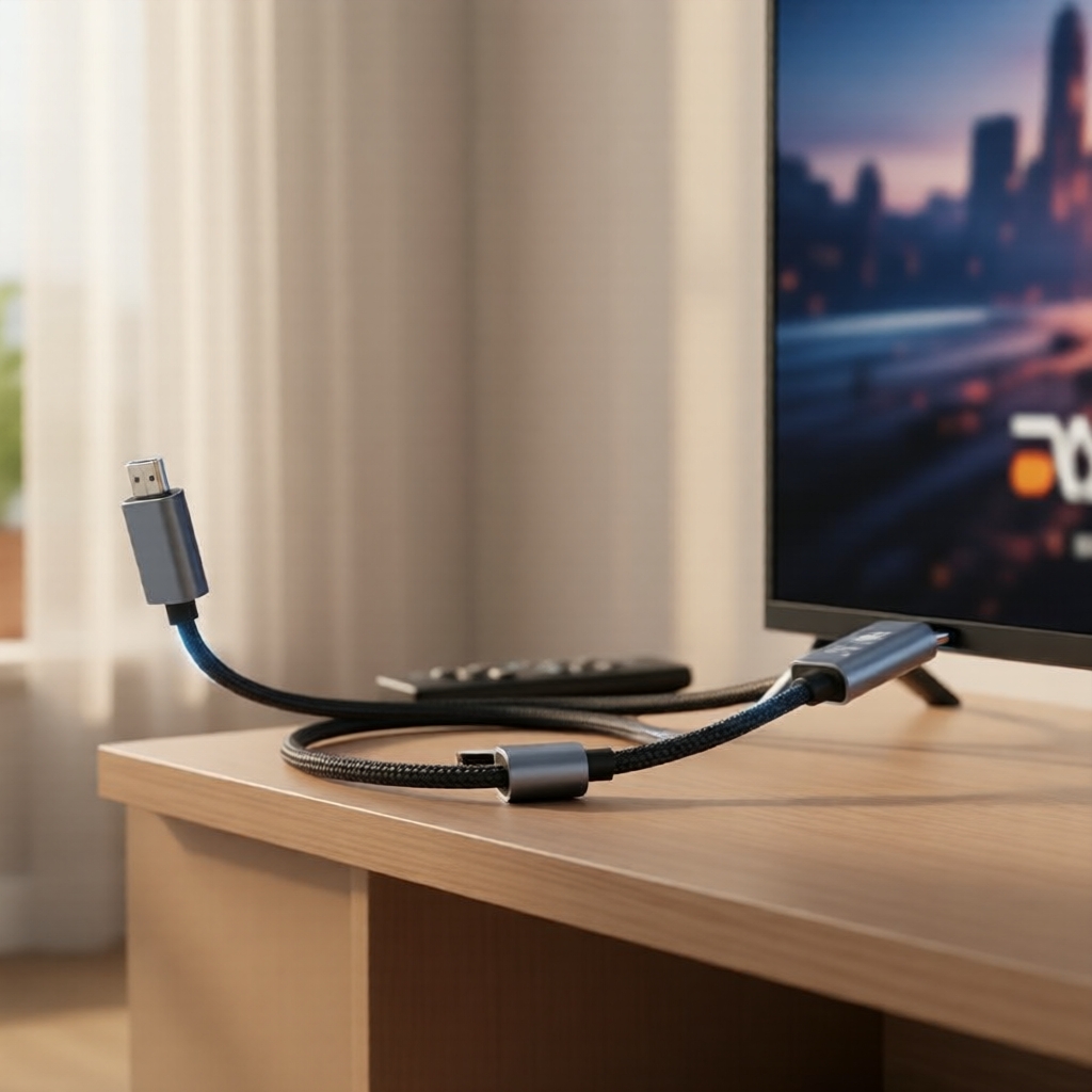 Cabo Elite 2M USB-C para HDMI 4K 30Hz Trançado para Espelhamento de ...