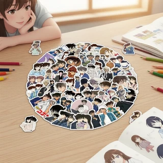 Pacote de 103 adesivos de anime Detective Conan à prova d’água – decalques para malas, bolsas e diários em Oferta na Shopee
