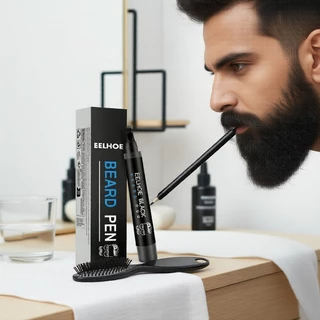 EELHOE Caneta de Preenchimento de Barba à Prova d’Água – Kit de Contorno e Preenchimento para Homens em Oferta na Shopee