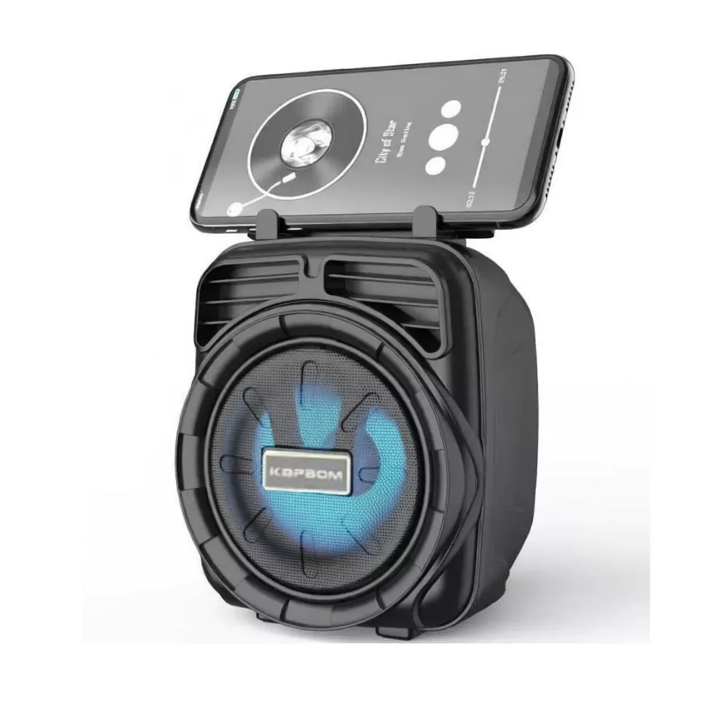 Caixa De Som Portátil Led Alto Falante Bluetooth Rádio Kapbom KA-8003