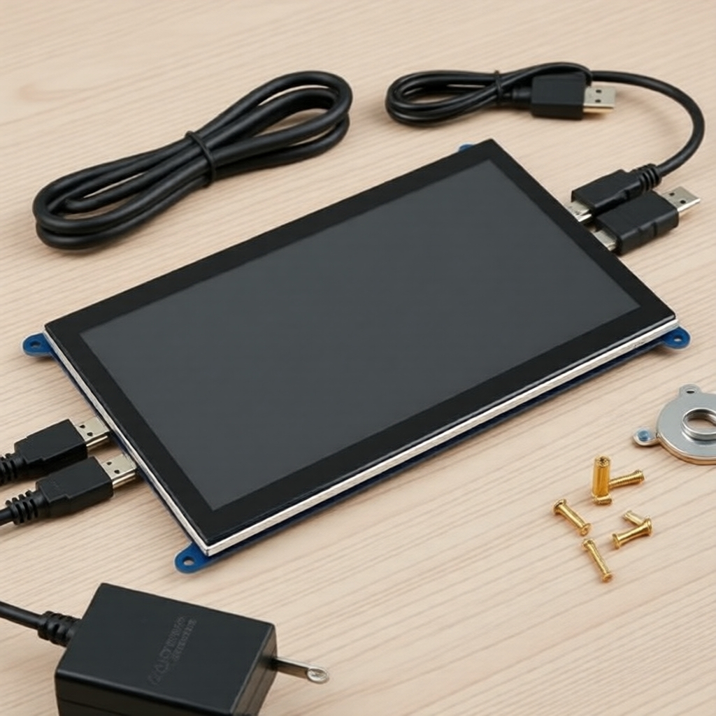 Tela de 7 polegadas IPS 1024x600 HDMI com Touchscreen Capacitivo 5 ...