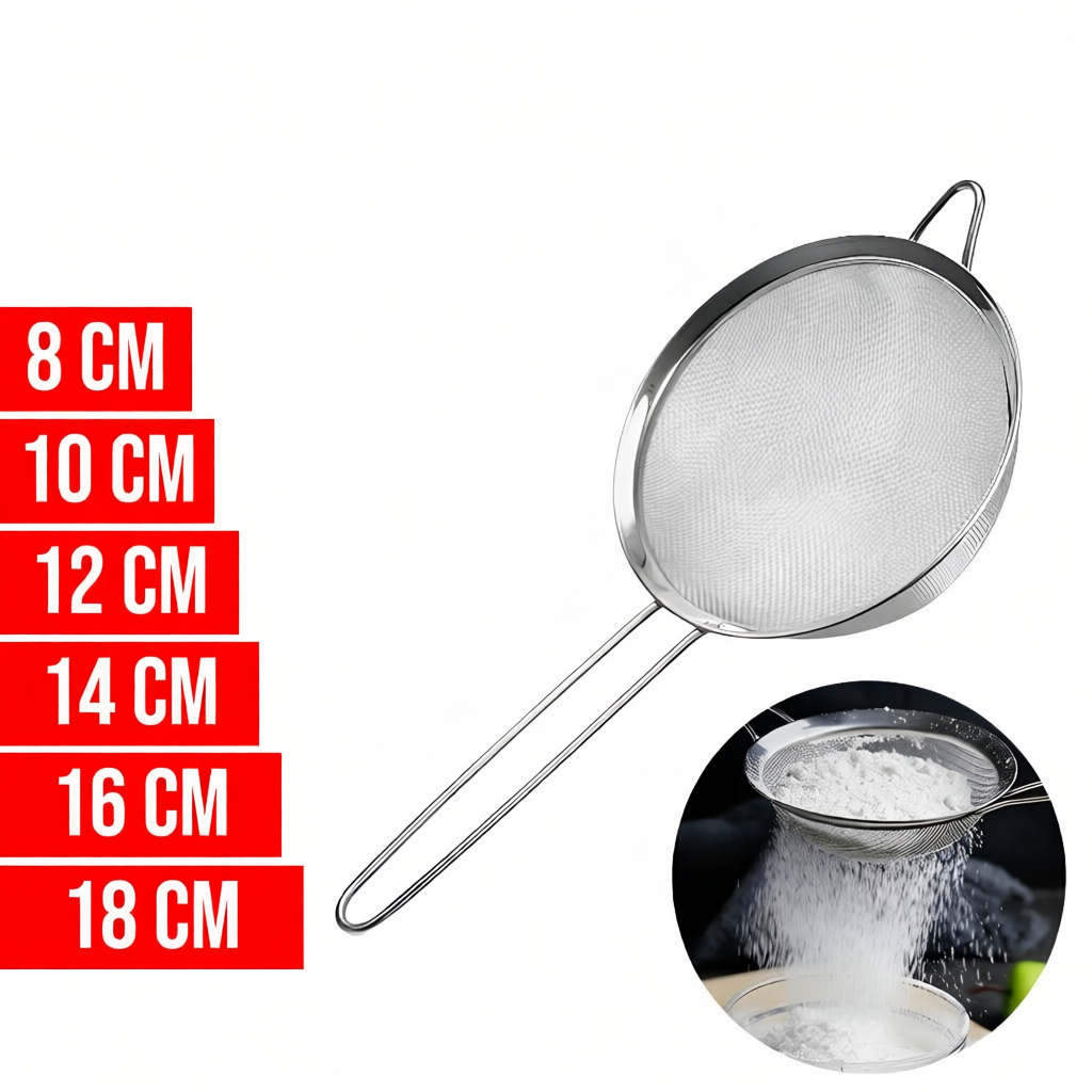 Peneira de Aço Inoxidável Coador para Cozinha Peneiras Massa