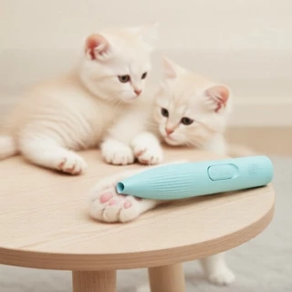 Aparador de Pelos com Luz LED para Patas de Cães e Gatos, Lâmina de Cerâmica, Recarregável por USB, Aparelho de Tosa em Oferta na Shopee