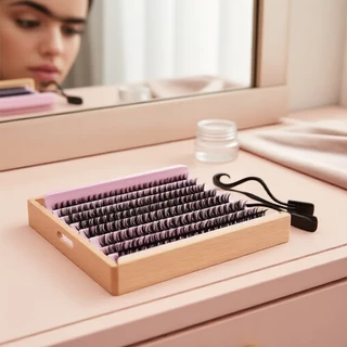 Extensões de cílios dramáticas naturais 40D-80D com cola e clipe, kit de cílios postiços multi-peças para festas em Oferta na Shopee