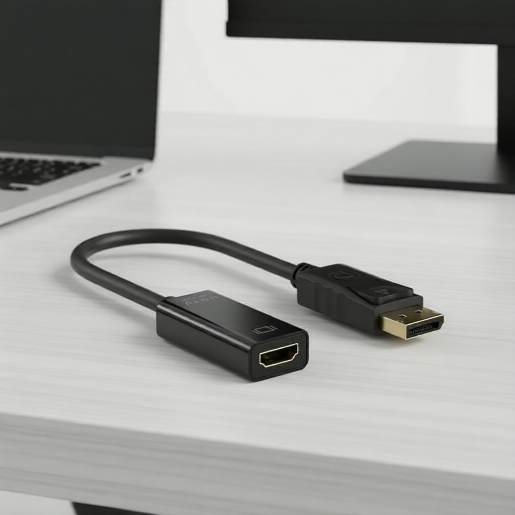 Adaptador Ativo DP HDMI 4K 2K 1080P Macho-Fêmea Monitores e Laptops