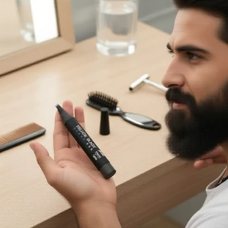 Caneta Preenchedora de Barba de Longa Duração para Homens - À Prova d'Água, Preenche e Modela Bigode, Barba e em Oferta na Shopee
