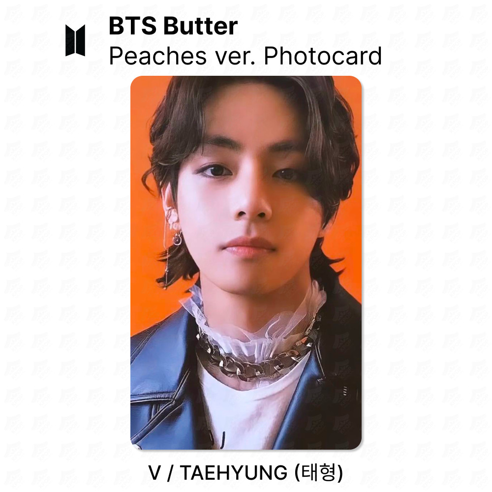 BTS Butter Cream ver Cartão Fotografico Oficial V Jin J-Hope
