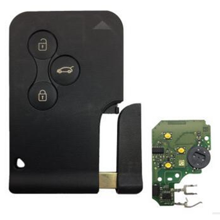 Chave Remota De Carro Sem Cortes , Chip De 433 MHz Para Renault Megane ...