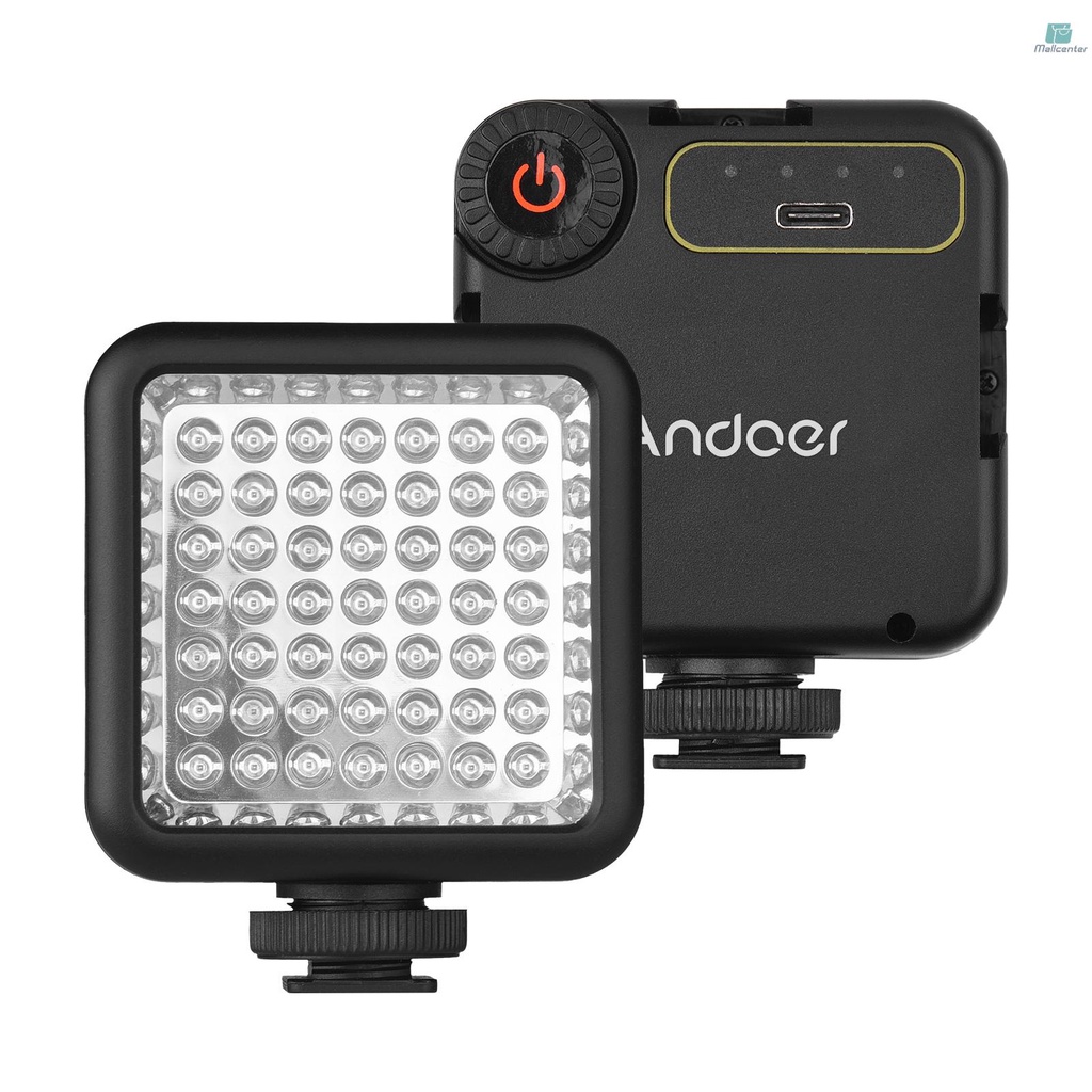 Night Vision Camera ANDOER IR49S Mini IR Night Vision Light Infrared Photography Light For Video Camera Camcorder Built-in Rechargeable Battery With 3 Cold Shoe Mount For Vlog Video Recording | Best Price