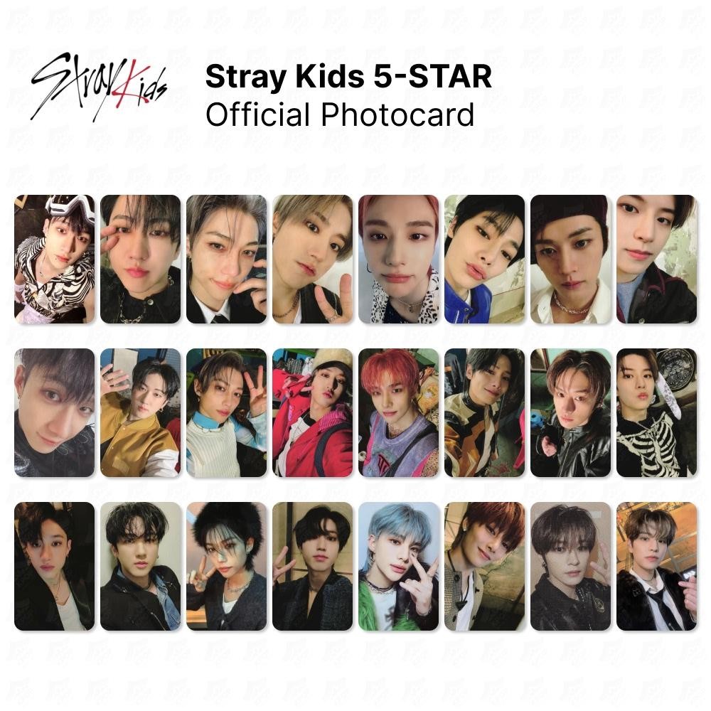 Cartão Fotografico Oficial Stray Kids 5 Estrelas BANG CHAN