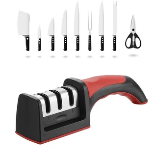 Promoção Profissional De Ferramentas De Cozinha Para Afiador De Facas De Aço Inoxidável em Oferta na Shopee