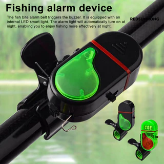 [REDS] 4 Unidades De Alarme De Mordida De Vara De Pesca À Prova D'água LED Alerta Com Campainha Alta Clipe Eletrônico Se em Oferta na Shopee