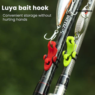 [REDS] 10 Unidades De Suporte Para Isca De Pesca Gancho Com Anéis De Borracha Vara Universal Anzol Furos Acessórios em Oferta na Shopee