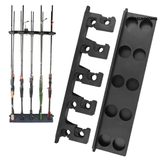 [REDS] Suporte Para Vara De Pesca Montagem Em Parede 10 Furos Multi-Função Vertical Display Rack De Armazenamento Organi em Oferta na Shopee