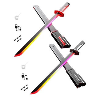Espada Sparkblade De Iluminação Rápida BUHO : Efeitos LED De 7 Cores , Som E Diversão Recarregável !